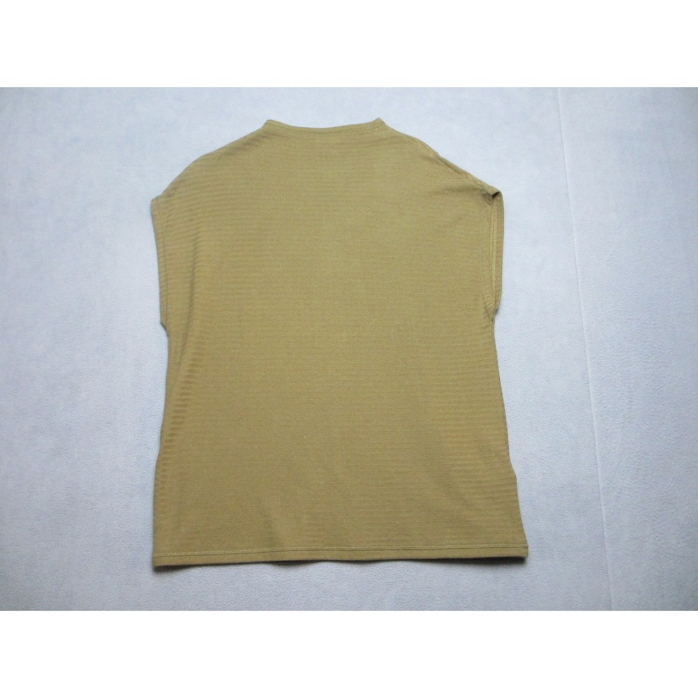 Madewell Tunic Top Womens Small Olive Green NEW Zigzag Knit Funnel Neck NG561